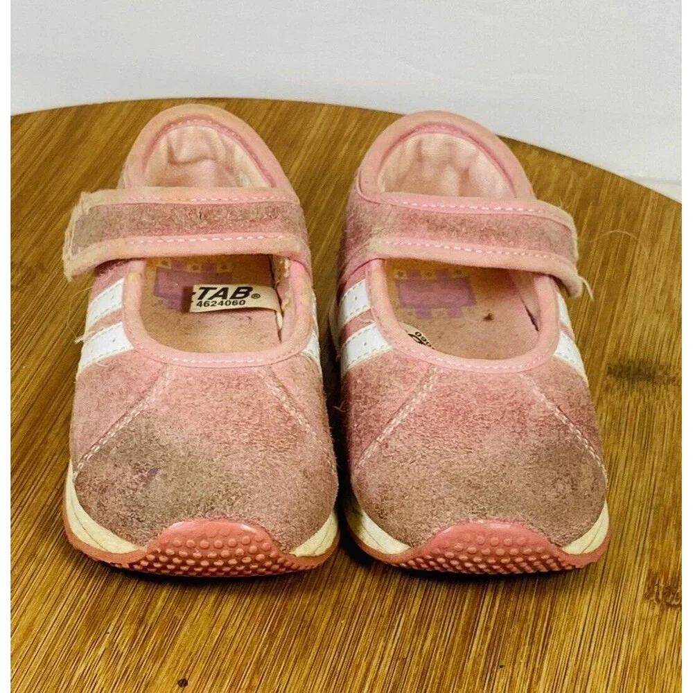 Sox-tab Baby Girl Suede Pink Shoe Size 4